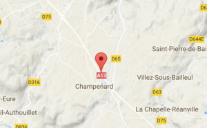 Accident sur l'A13 entre les sorties de Gaillon et Vernon (Eure)