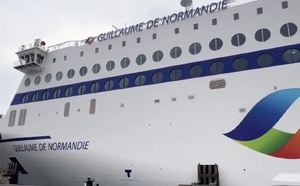 Ligne Caen-Ouistreham/Portsmouth : Brittany Ferries baptise son nouveau ferry hybride, le Guillaume de Normandie