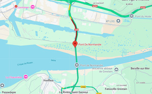 Accident sur la N1029 : le Pont de Normandie en Seine-Maritime fermé en direction de Paris