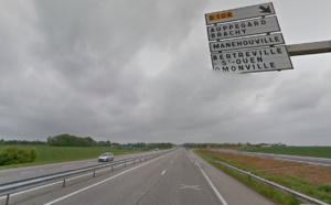 Fauché et blessé grièvement par une voiture sur la RN 27, près de Dieppe