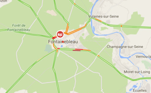 #InfoRoute. La N6 coupée à Fontainebleau (Seine-et-Marne) suite à un accident