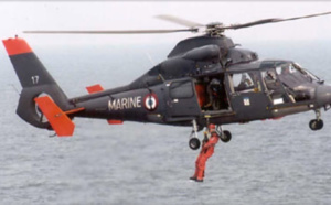 Évacuation médicale d'un marin blessé à bord d'un chalutier au large de Cherbourg 