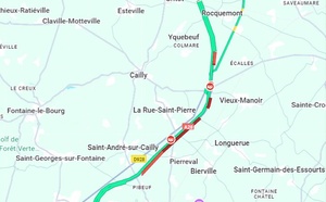Accident sur l’A28 : l’autoroute coupée entre Rouen et Abbeville, une déviation est en place
