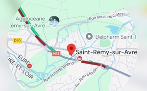 La RN12 coupée à la circulation pour environ deux heures suite à un accident ce matin dans l’Eure-et-Loir