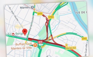 Accident sur l’A13 à Mantes-la-Ville : trois véhicules impliqués, circulation fortement ralentie