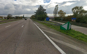 Eure : un bus se renverse sur la rambarde de l’aire de Vironvay, sur l’A13