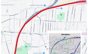 RN338 : fermetures nocturnes pendant une semaine pour les travaux du pont Flaubert à Rouen 