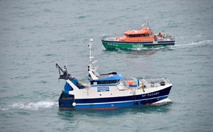 Incendie à bord du « Nominoë » en baie de Seine : les quatre marins sont sains et saufs 