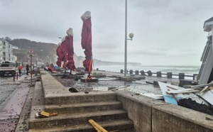 Tempête Goretti en Seine-Maritime : de gros dégâts à Fécamp et Étretat