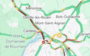 FLASH INFO. Circulation très compliquée ce matin entre Rouen et l’A150 en raison d’un chantier