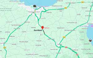 Poids lourd renversé : la RN13 coupée vers Cherbourg pendant plusieurs heures