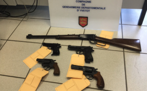 Des armes et des munitions prêtes à être utilisées saisies en Seine-Maritime