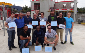 Remise de diplômes et d'attestations au centre de formation Vinci Construction