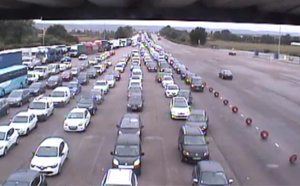 #InfoRoute. 420 km de bouchons dans le sens des départs ce samedi à 11 heures