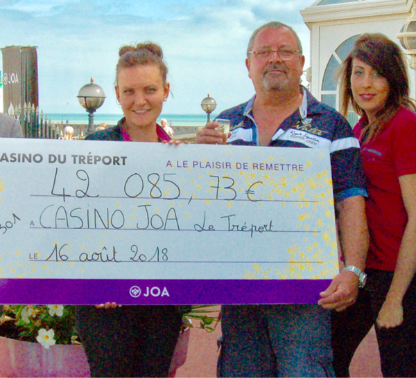 Jackpot : plus de 42 000 € remportés au Casino JOA du Tréport, en Seine-Maritime 