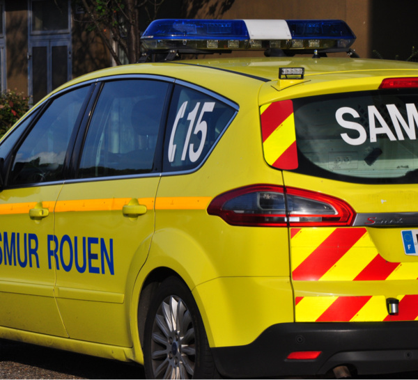 Une femme à moto grièvement blessée dans un accident de la circulation près de Rouen