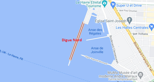 Des rafales de vent attendues ce week-end : la ville du Havre ferme la digue Nord 