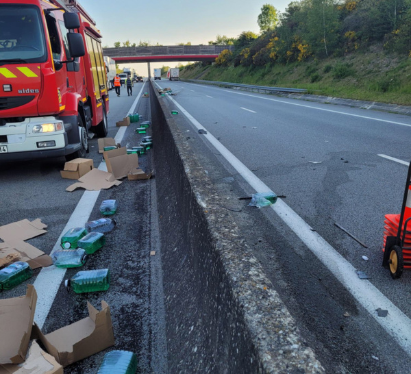 Quatre poids-lourds impliqués dans des accidents ce matin dans l’Eure et en Seine-Maritime 