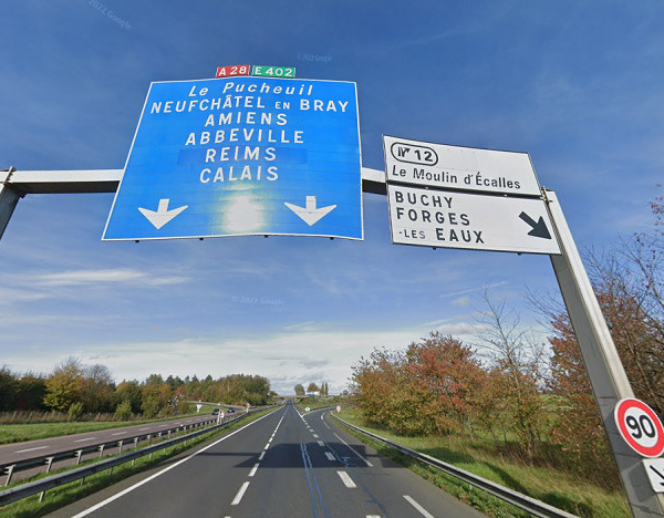 Pose d'un dispositif de sécurité sur l'A28, en Seine-Maritime : déviation de la circulation à prévoir