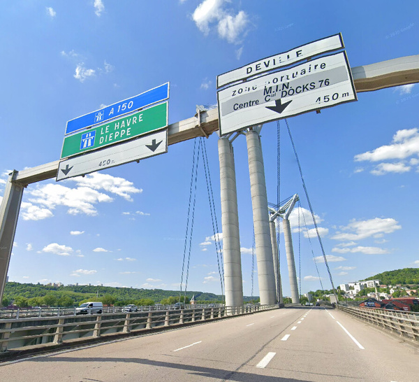 RN1338 : levées du pont Flaubert à Rouen pour la Solitaire du Figaro