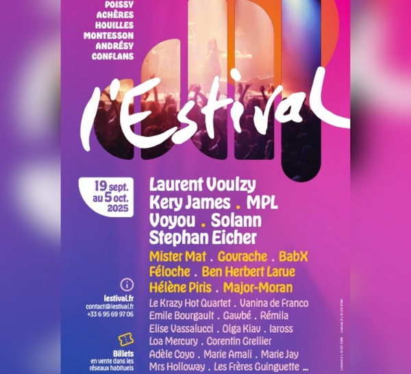 L’Estival 2025 : la chanson francophone en fête à l’ouest parisien du 19 septembre au 5 octobre 