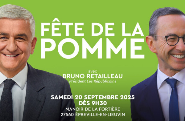 Politique. Bruno Retailleau invité d'Hervé Morin à la fête de la Pomme 2025 dans l'Eure