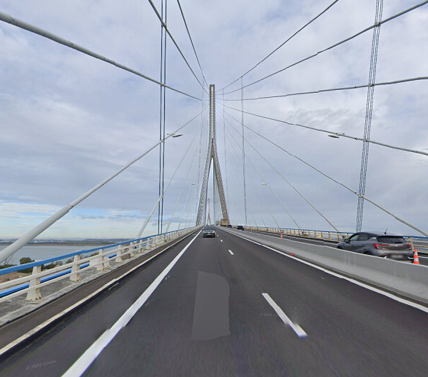 Tempête Benjamin : la fermeture du pont de Normandie prolongée jusqu'à vendredi matin 