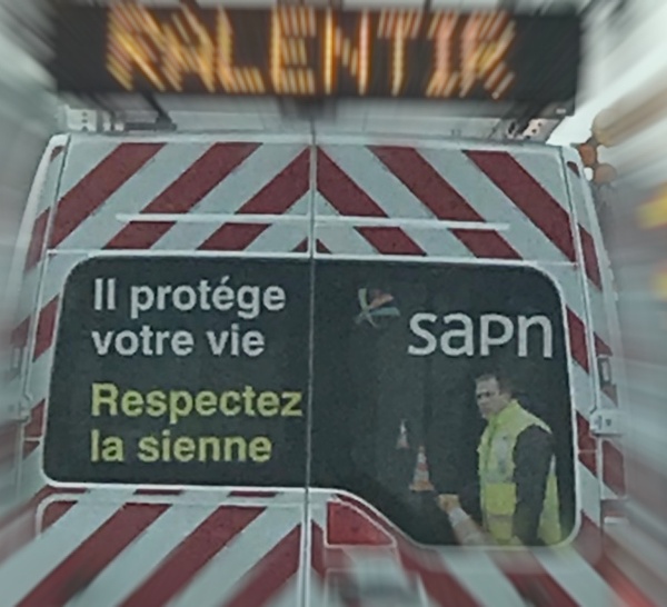 Eure : un "patrouilleur" percute l'arrière d'un poids-lourd sur l'A13, le conducteur est choqué