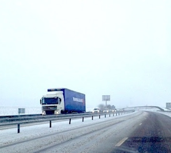 Neige et verglas : circulation très perturbée sur l’A28 et l’A29 en Seine-Maritime