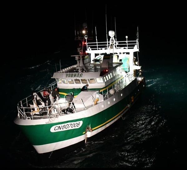 Abordage au large de Fécamp : un navire de pêche secouru après une voie d’eau