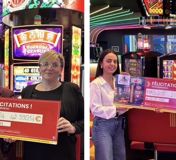 Deux jackpots coup sur coup au Pasino du Havre, plus de 66 000 € empochés en 24 heures
