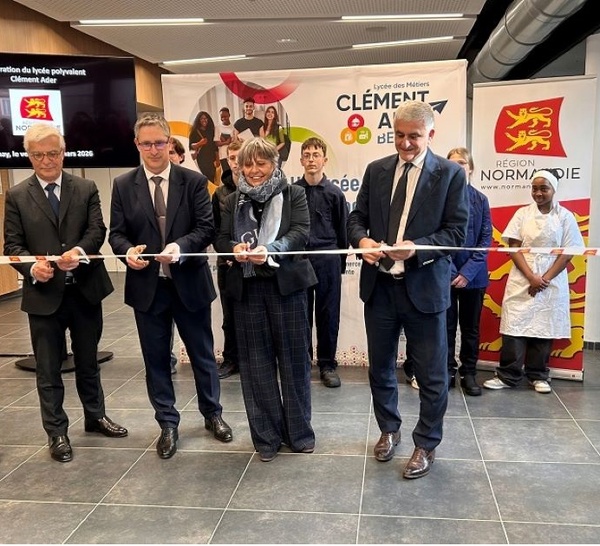 Bernay : Hervé Morin inaugure le lycée Clément Ader entièrement restructuré