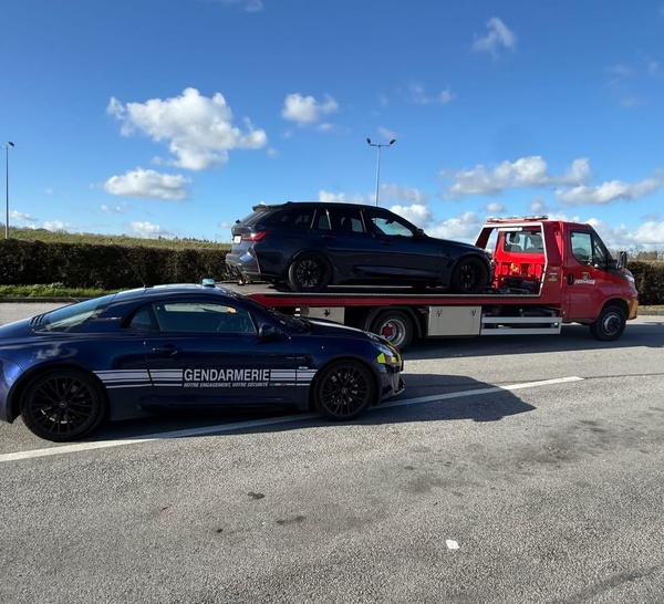 A29 : une BMW M3 flashée à 217 km/h près de Beautot, le véhicule saisi