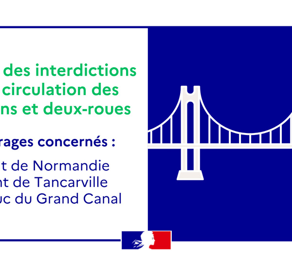 FLASH INFO - Circulation rétablie sur les ponts après l’épisode venteux de ce matin en Seine-Maritime
