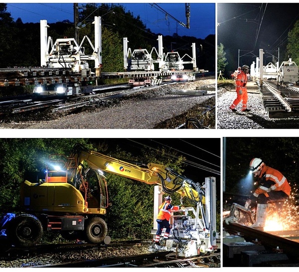 Rouen – Caen : un vaste chantier de renouvellement des voies à Serquigny jusqu’en août
