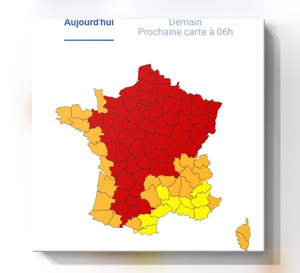 Canicule : la vigilance rouge maintenue sur une grande partie de la France