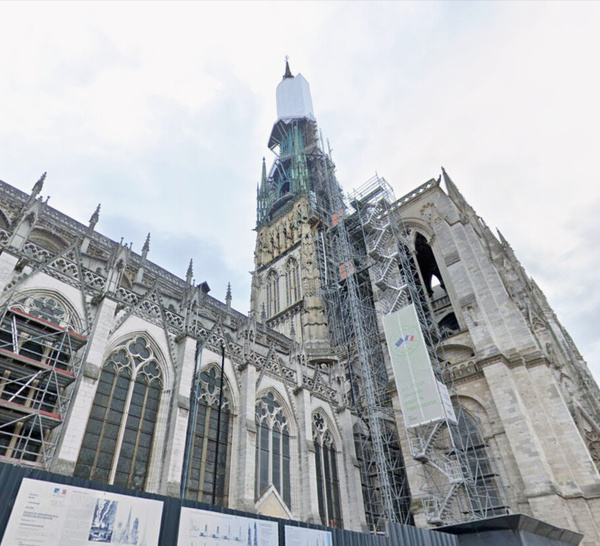 Rouen : le chantier de la flèche de la cathédrale entre dans son avant-dernière phase