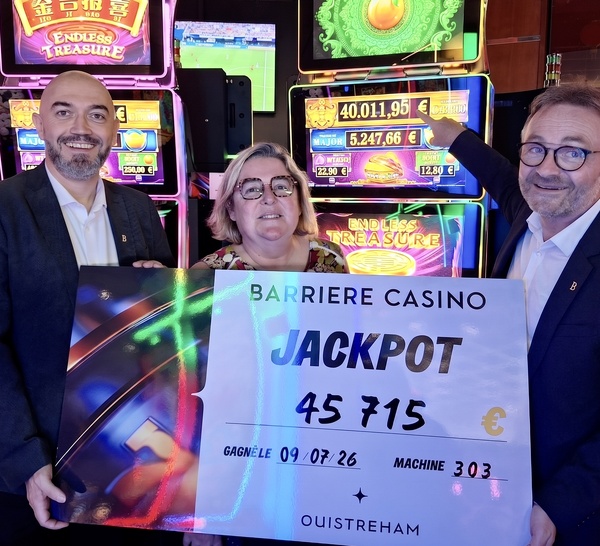 Un joueur du Calvados remporte plus de 45 700 € au casino de Ouistreham