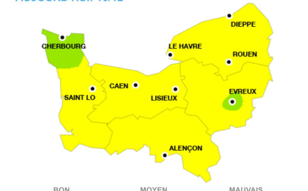 Pollution : l'alerte est levée en Seine-Maritime et dans l'Eure, ce vendredi à minuit