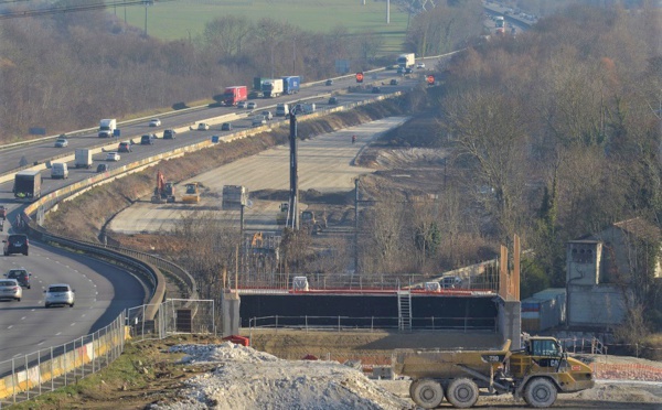 Viaduc de Guerville (Yvelines) : circulation modifiée sur la RD113  entre Mantes et Mézières-sur-Seine