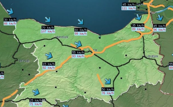 Tempête : 20 000 foyers toujours privés d'électricité ce soir dans le Calvados