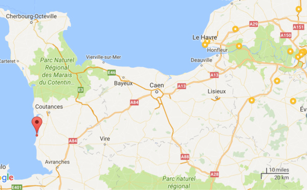 Manche : 13 personnes cernées par la marée montante sont secourues à Saint-Martin-de-Bréhal