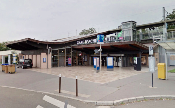 Yvelines : jets de cailloux a Achères sur une rame du RER A 