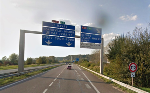 Travaux : circulation modifiée sur l'autoroute A131 entre Gonfreville-l'Orcher et Sandouville