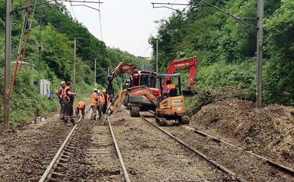 Éboulement de terrain sur les voies : les trains ne passent plus entre Lisieux et Caen 