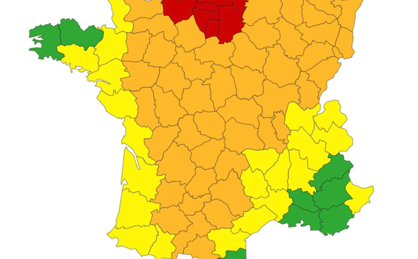 La Seine-Maritime et l’Eure maintenus en vigilance rouge canicule cet après-midi 
