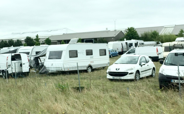 Une centaine de caravanes des gens du voyage à Val-de-Reuil pour quinze jours 