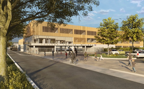Reconstruit à Bourneville-Sainte-Croix, le collège Louise-Michel sera opérationnel début 2023 