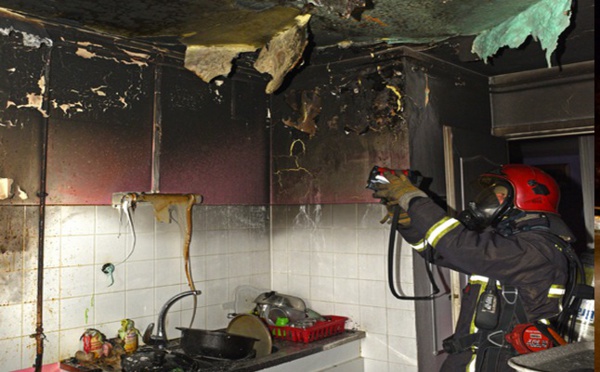 Trappes : assoupi dans l'appartement en feu, il est sauvé par le détecteur de fumée !