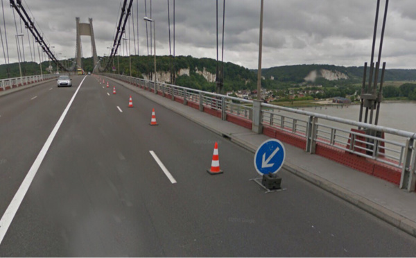 Seine-Maritime : le pont de Tancarville fermé en raison d'une manifestation sociale, ce matin